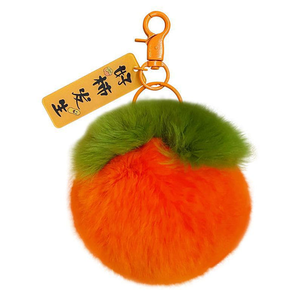 Plush Persimmon Keychain