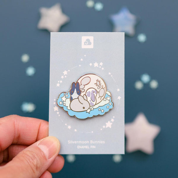 Enamel Pin - Silvermoon Bunnies