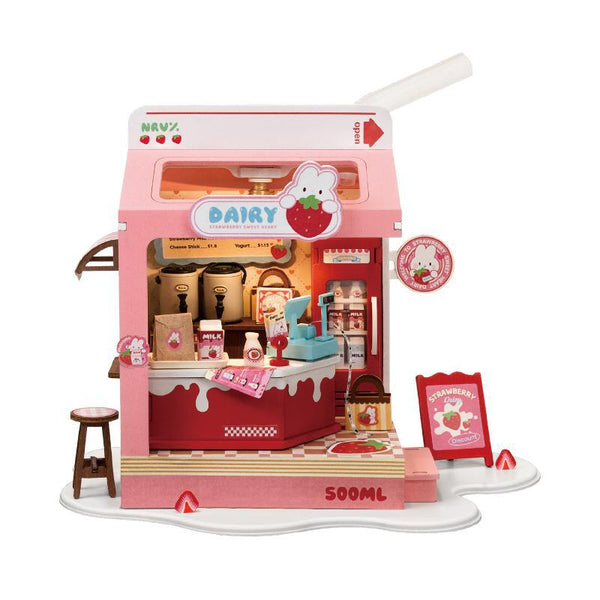 Strawberry Milk Box Building Block