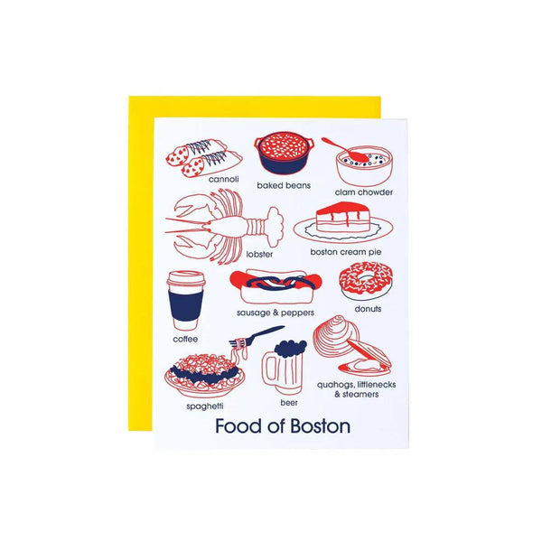 Boston Foodie Greeting Card