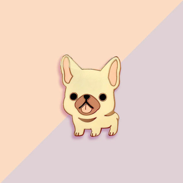 Enamel Pin - French Bulldog Pin (Fawn Frenchie)