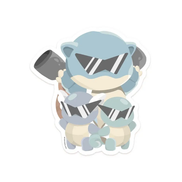 Squirtle Squad Sticker