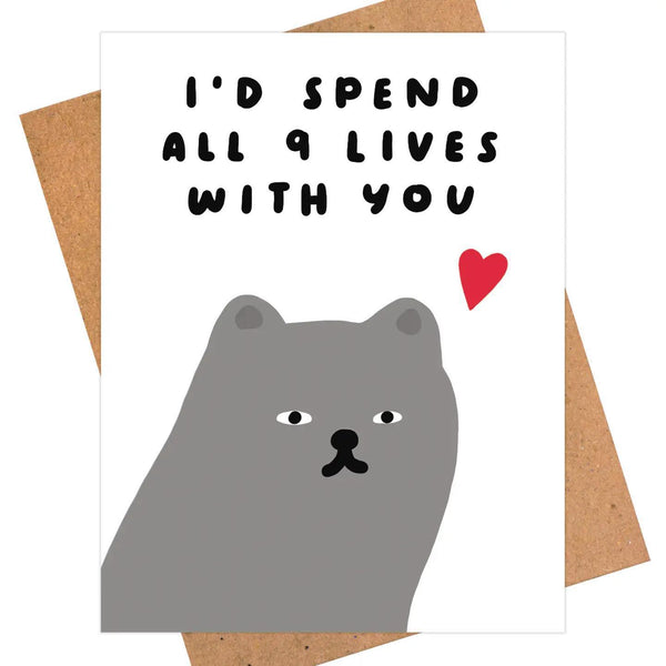 Cat Lover Card, Birthday, Love, Anniversary, Valentines