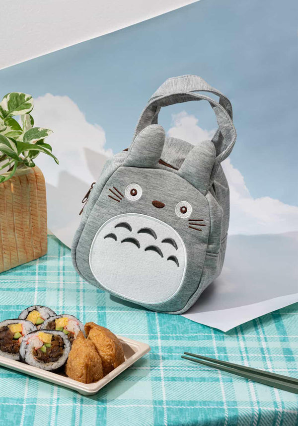 Skater: My Neighbor Totoro Die Cut Lunch Bag (Gray)