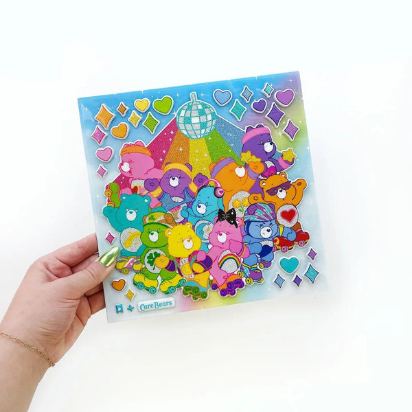 Rollin' With The Care Bears Super Glitter Puffy Stickers