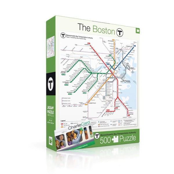 Boston T Map 500 Piece Puzzle