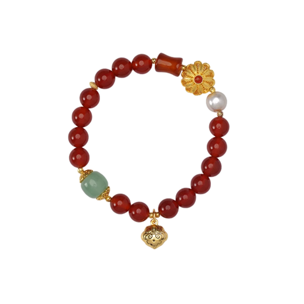 The Palace Wishes Come True Flower Bracelet (Ruyi) 如意圆满 花丝手链（如意款）