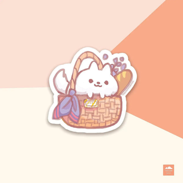 Vinyl Sticker Pom Basket Weaver Bag