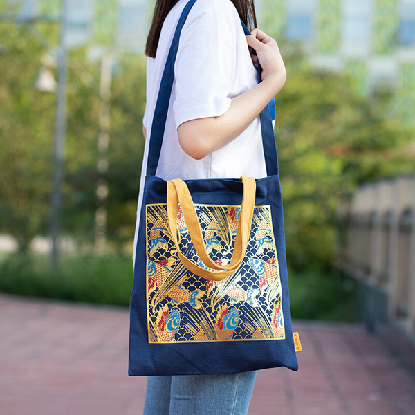 The Palace Koi Fish Canvas Bag 锦鲤跃浪 帆布包