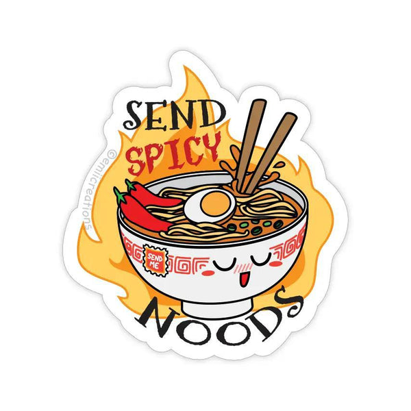 Send Spicy Noods Sticker - Cute Naughty Ramen Noodle