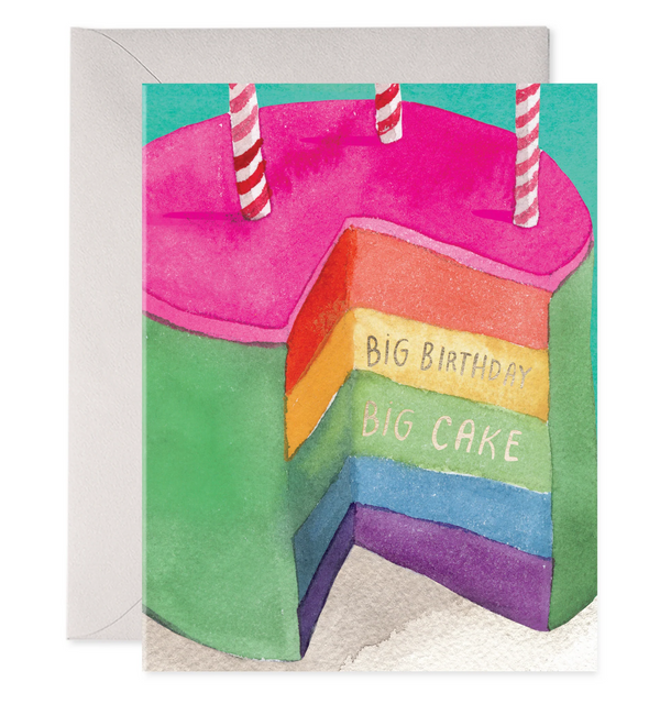 Big Cake | Birthday Greeting Card | 4.25 X 5.5 INCHES