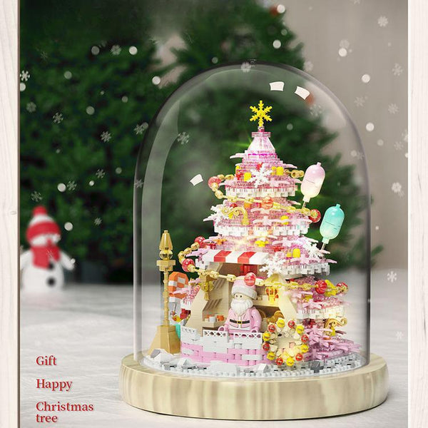 Pink Christmas Tree Building Block