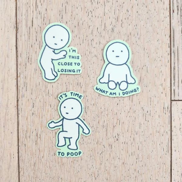 Relatable Green Guy Stickers