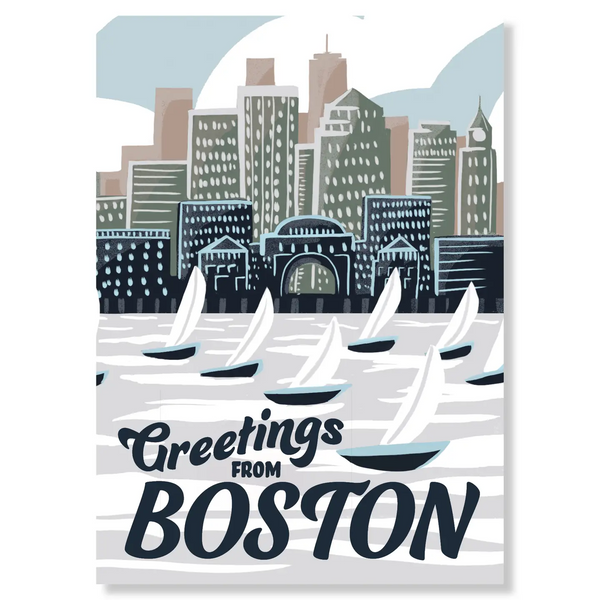 "Greetings from Boston" Postcard