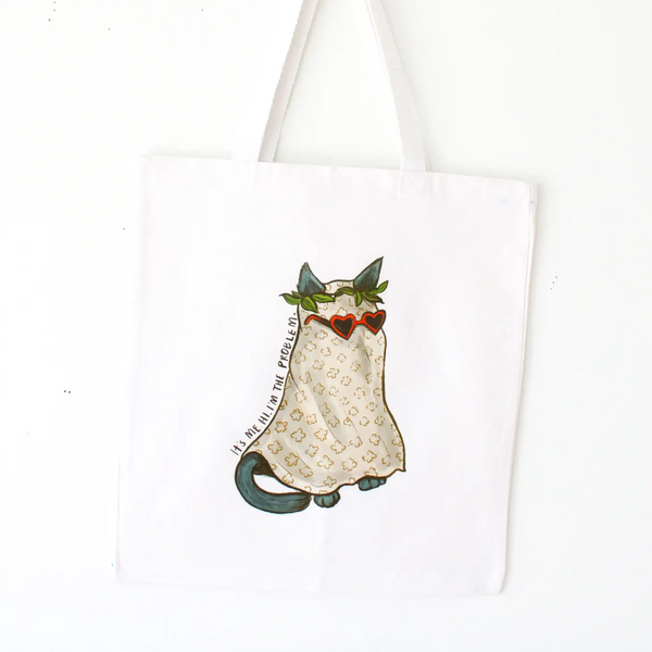 Ghostie Cat Tote Bag