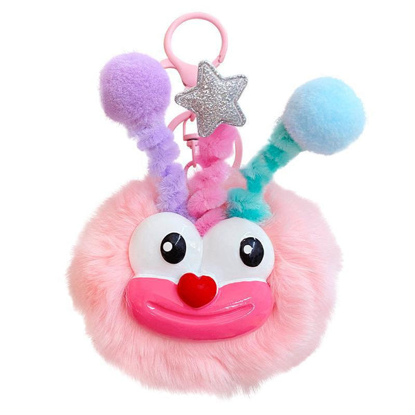 Plush Clown Keychain