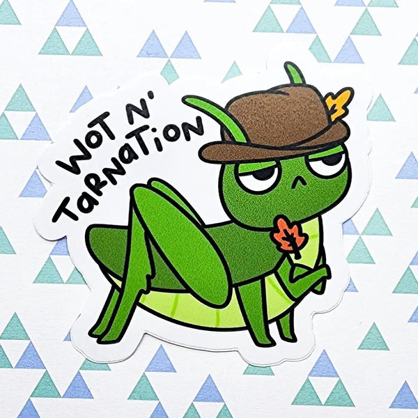 Grasshopper Cowbuy Vinyl Sticker