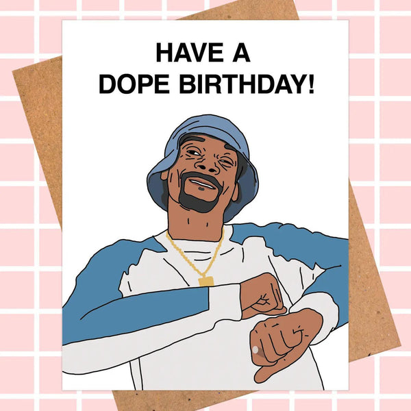 Snoop Dogg Birthday Card - Hip-Hop Greeting Card