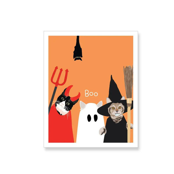 Halloween Cats in Costume Vinyl Sticker