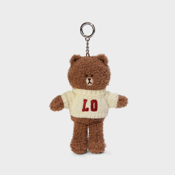 LINE FRIENDS BROWN Soulmate Keyring (Love)