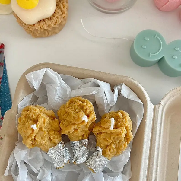 Set of 3pcs Crispy Fried Chicken Candle