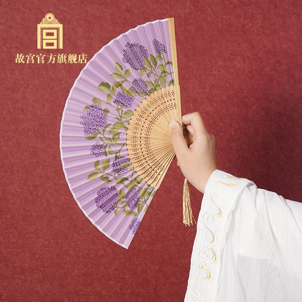 The Palace Embroidered Splendor of Reunion Artistic Folding Fan 锦绣团圆艺术折扇