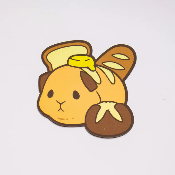 Vinyl Sticker Guinea Pig Bread Loaf