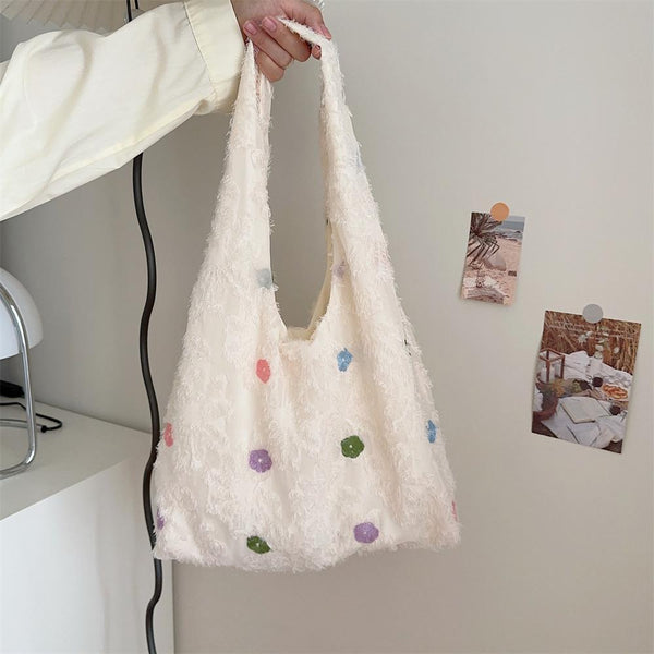 Lace Flower  Canvas Bag