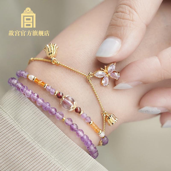 The Palace Iridescent Amethyst Multi-layer Bracelet 幻彩紫晶 多层手链