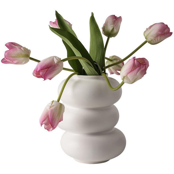 Matte White Donut Vase