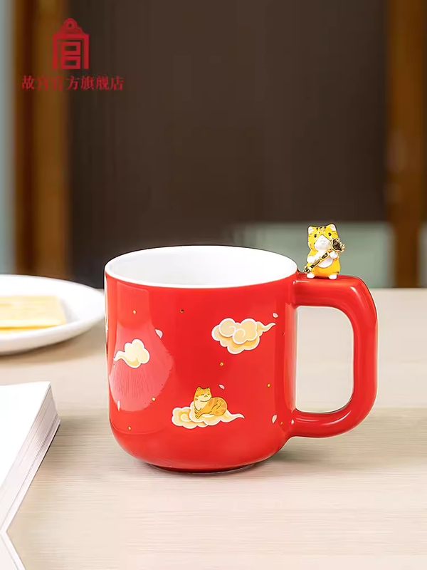 The Palace Divine Cat Blessing Mug 宫猫送福 马克杯