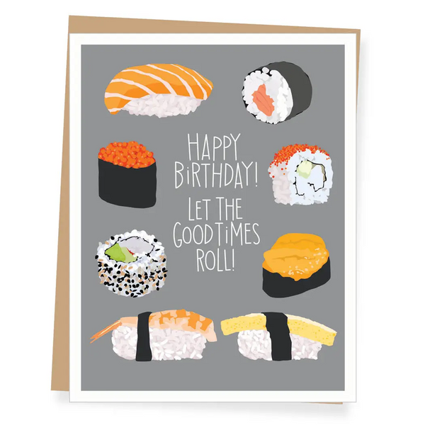 Sushi Birthday Card