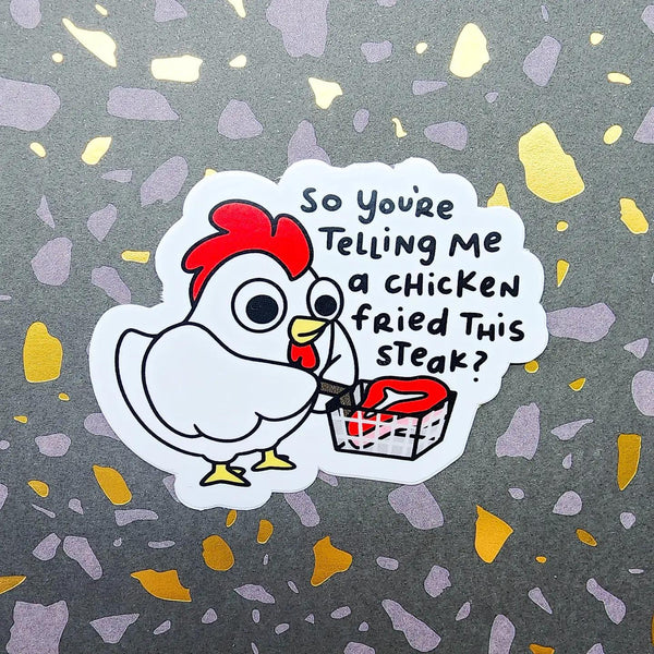 Chicken Fried Steak Vinyl Sticker