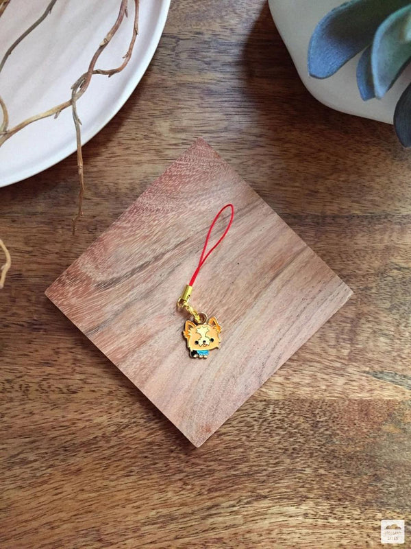 Enamel Charm - Yorkie Keychain