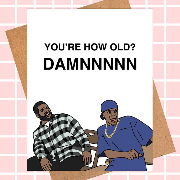 Damn Meme Funny Birthday Card For Him Or Her