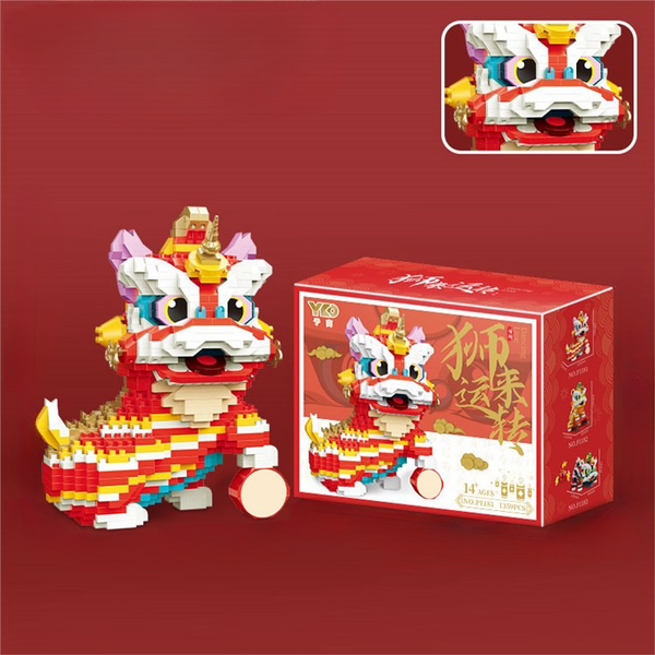 Awakening Lion (Red) Building Block