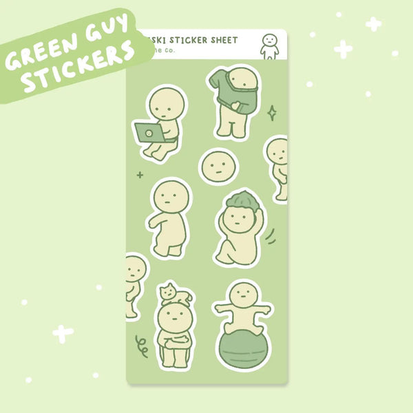 Green Guy Sticker Sheet