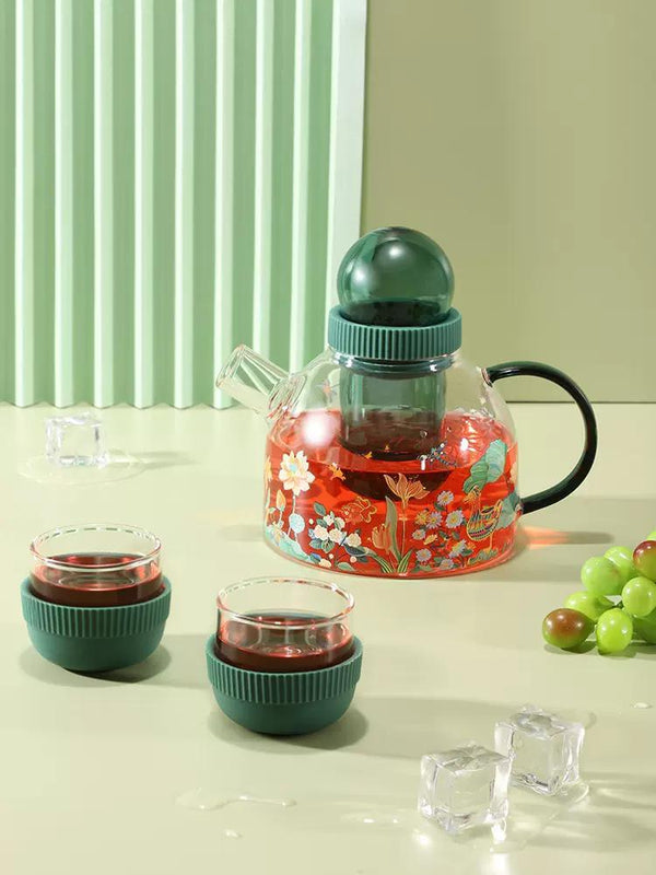 The Palace Flower Tea Set(Green) 紫禁花语 茶具套装 墨绿